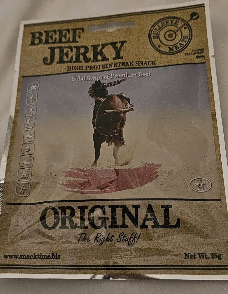 Bullseye meats Beef Jerky packshot
