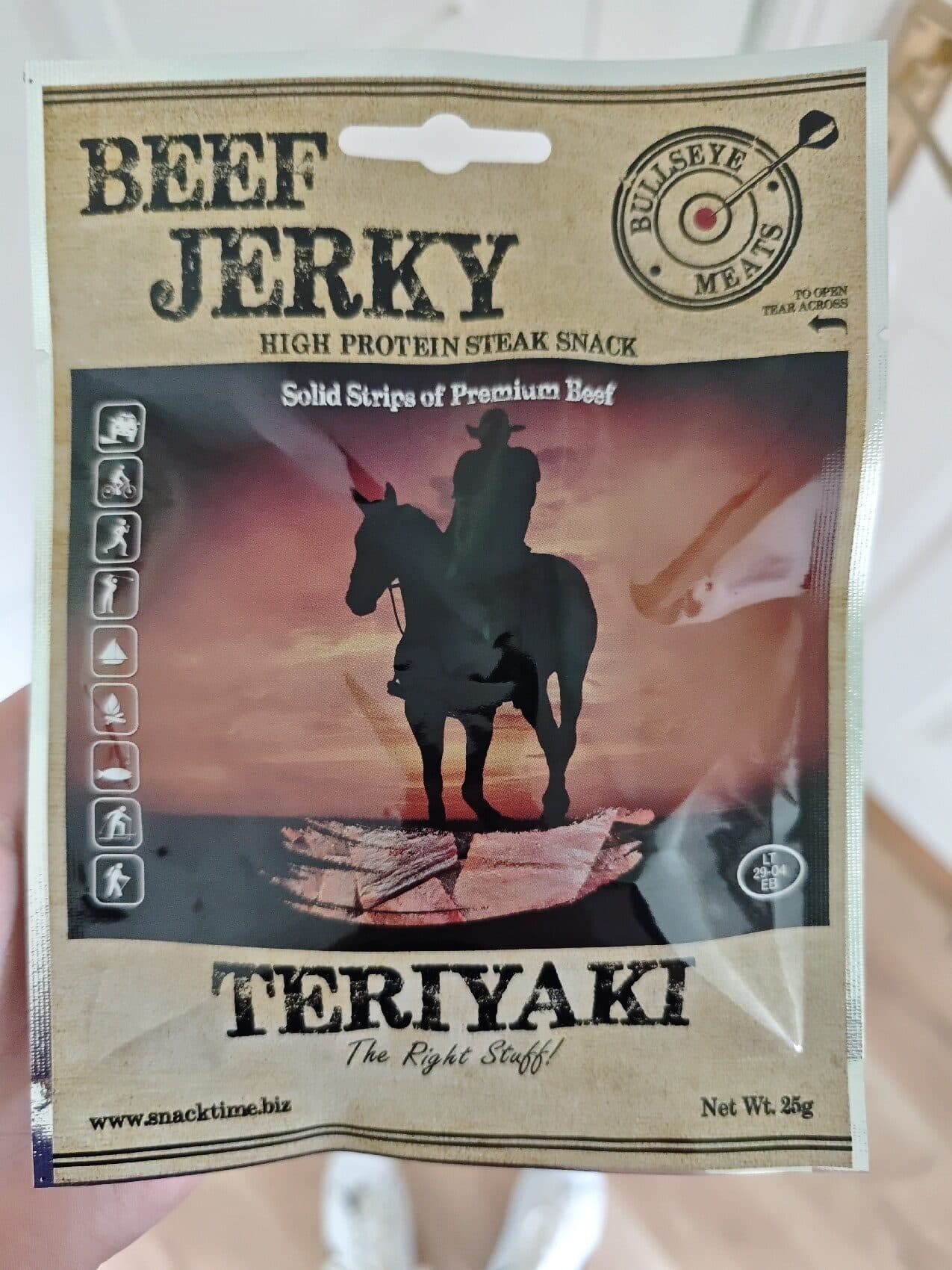 Bullseye Meats Teriyaki Beef Jerky packshot