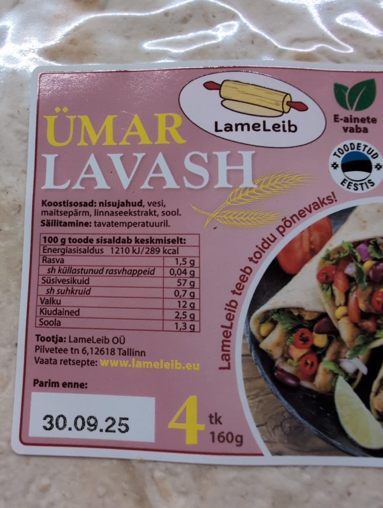Lameleib Ümar Lavash packshot