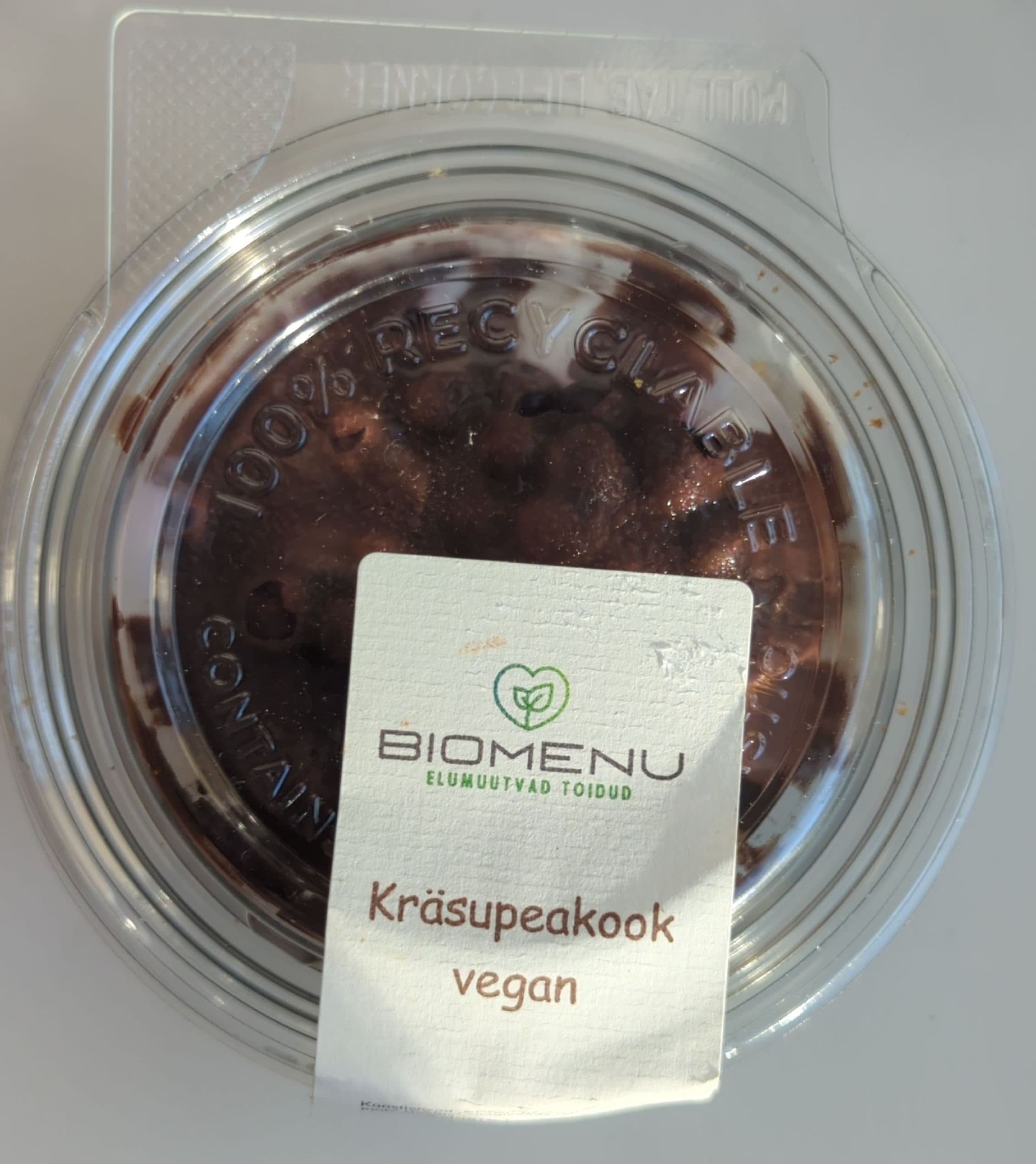 Biomenu Kräsupeakook vegan packshot