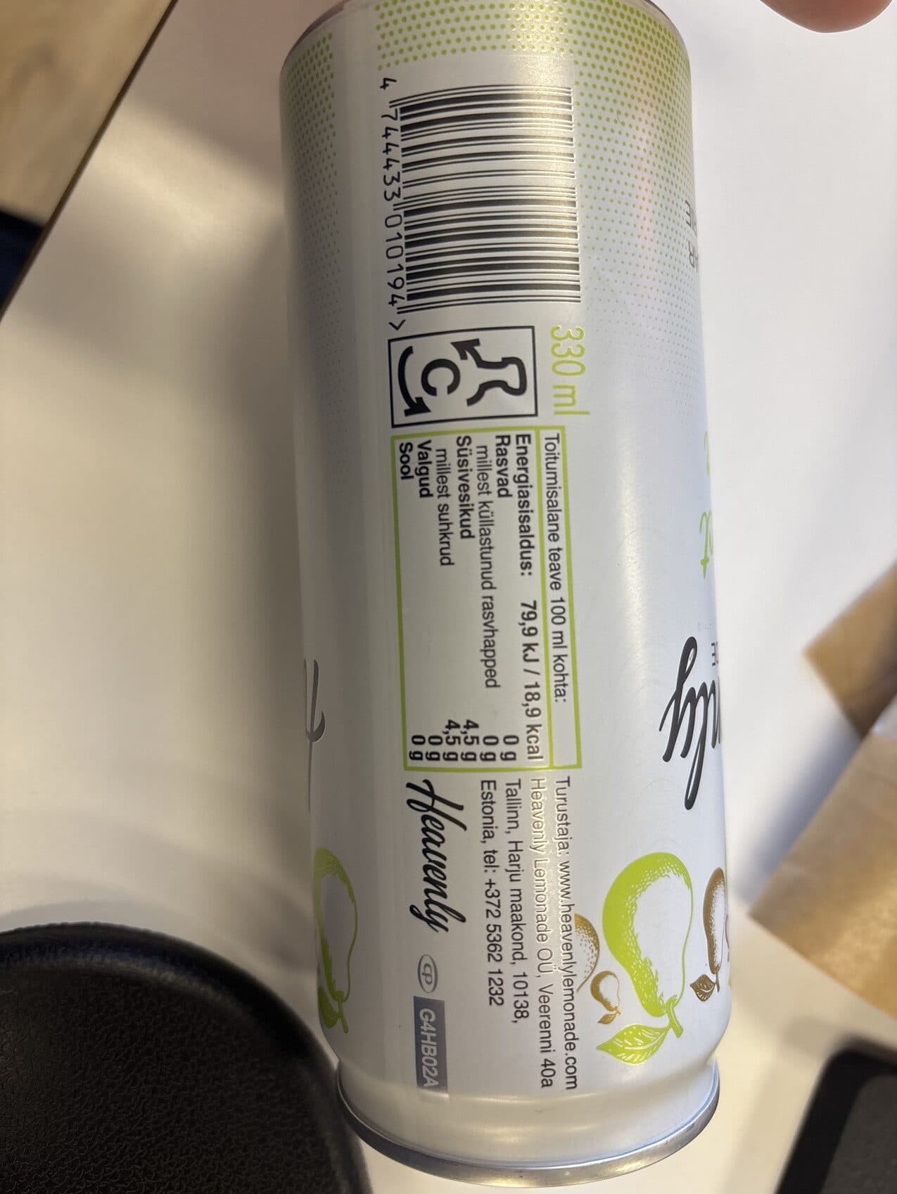 Heavenly Lemonade Perfect Pear packshot