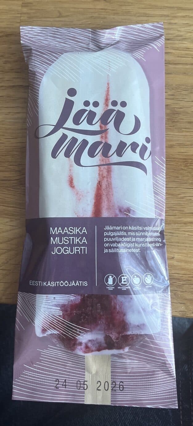 Jäämari Maasika-mustika-jogurti Jäätis packshot