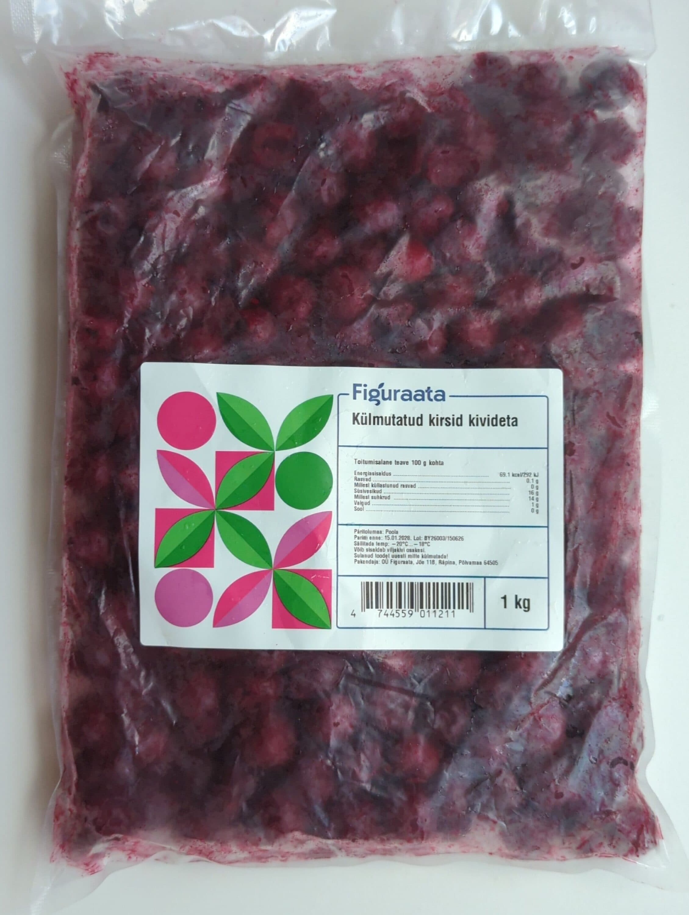Figuraata Frozen cherries without stones packshot