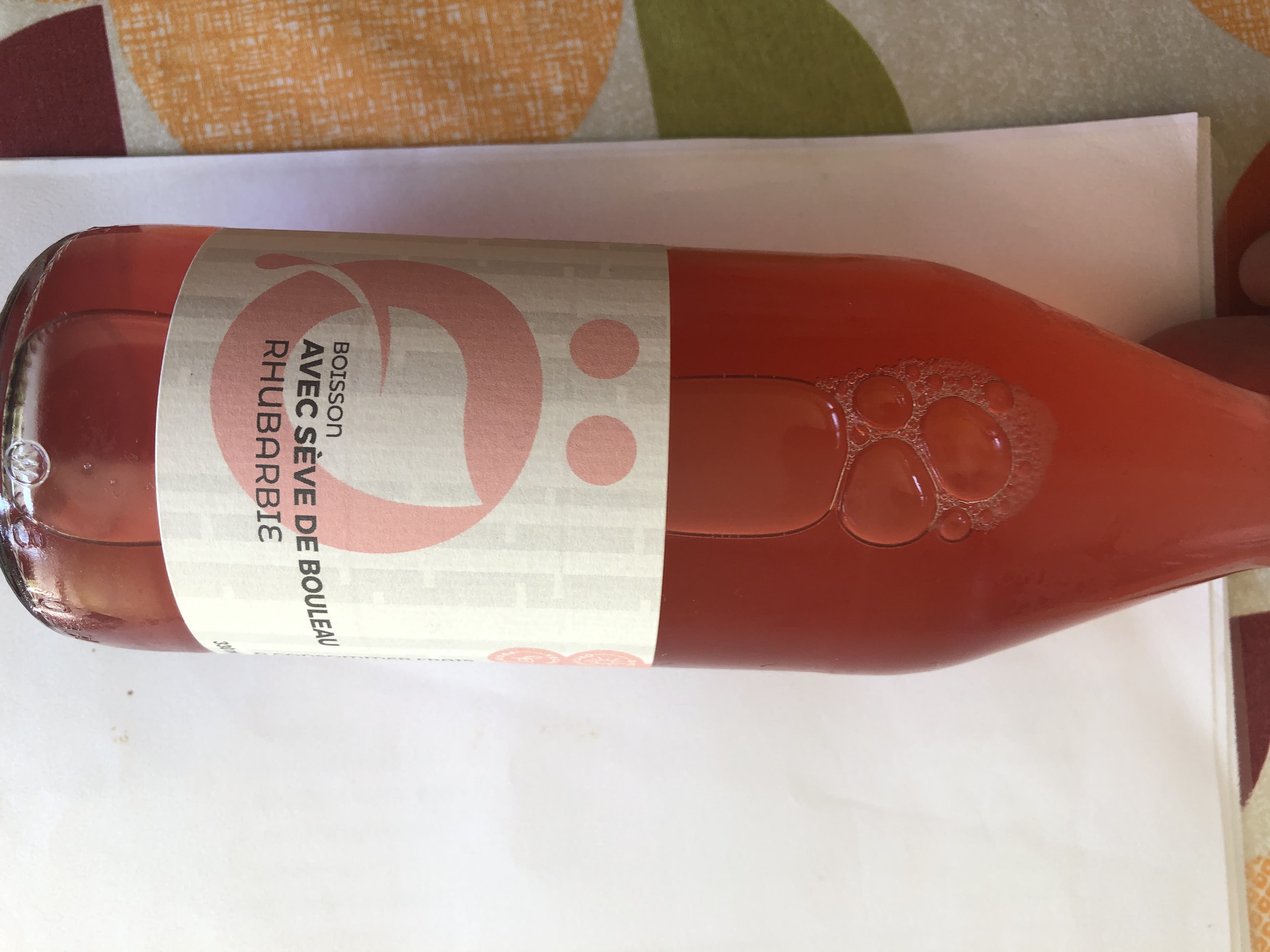 ÖselBirch Rhubarbie boisson avec seve de bouleau packshot