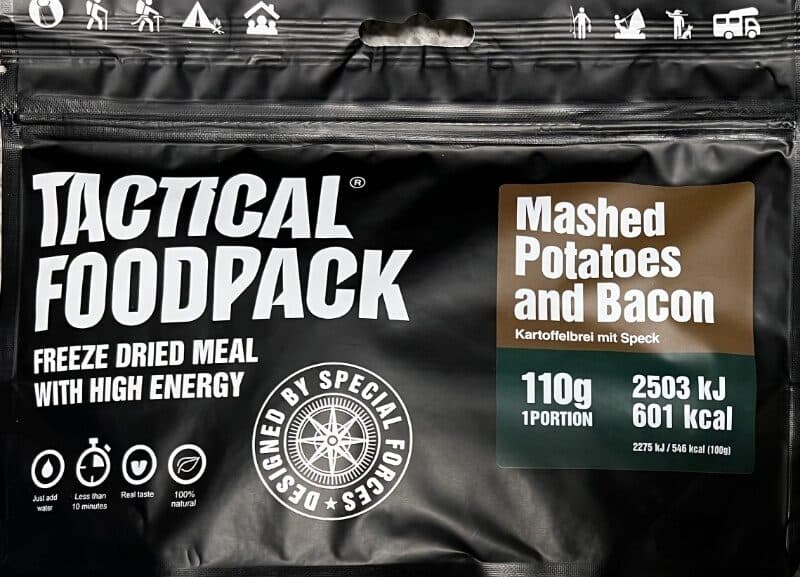 Tactical Foodpack Mashed Potatoes and Bacon packshot