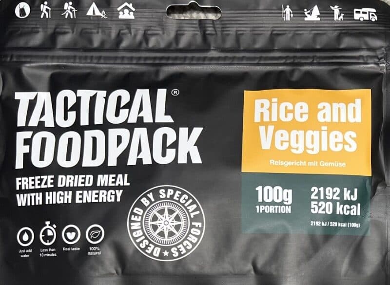 Tactical Foodpack Rice and Veggies packshot