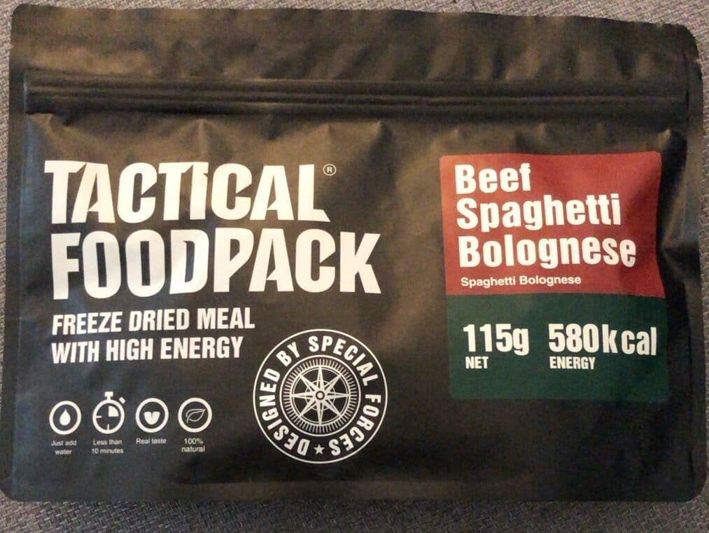 Tactical Foodpack Beef Spaghetti Bolognese packshot