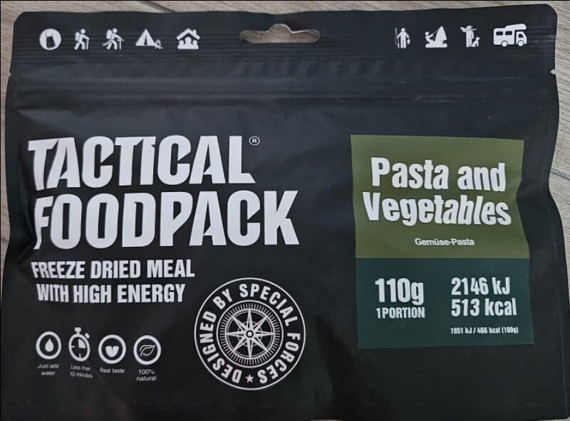 Tactical Foodpack Pasta and Vegetables packshot
