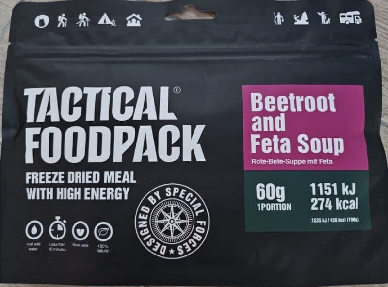 Tactical Foodpack Betroot and Feta Soup packshot