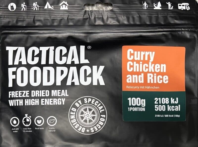 Tactical Foodpack Curry Chicken and Rice packshot