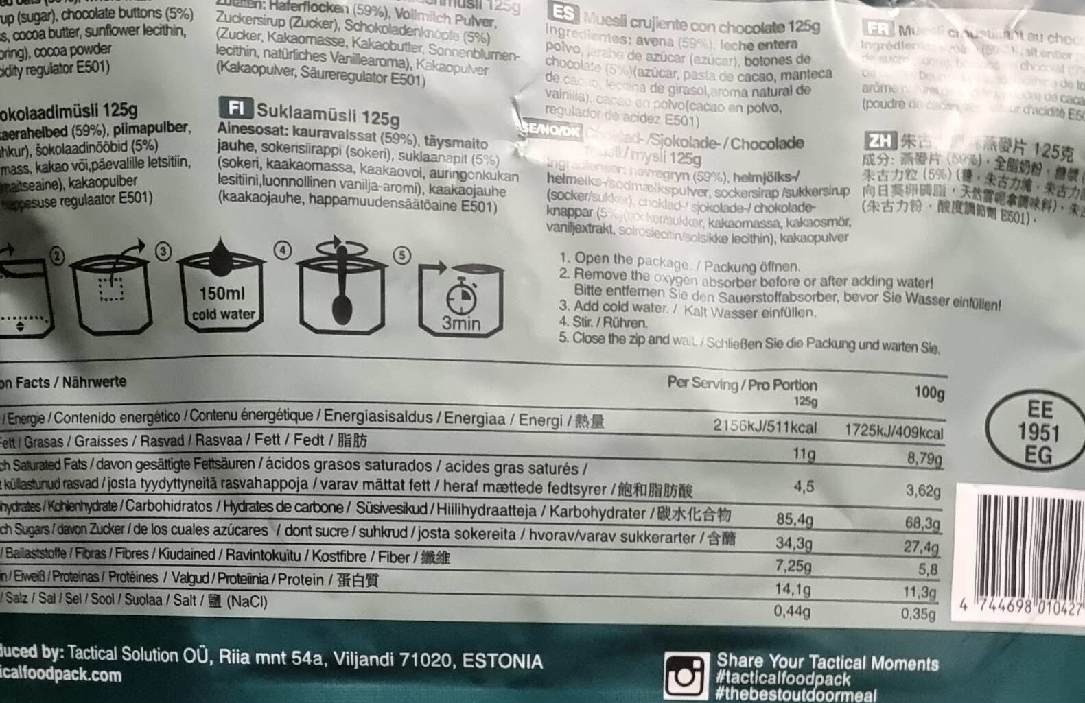 tactical foodpack Tactitac foodpack packshot