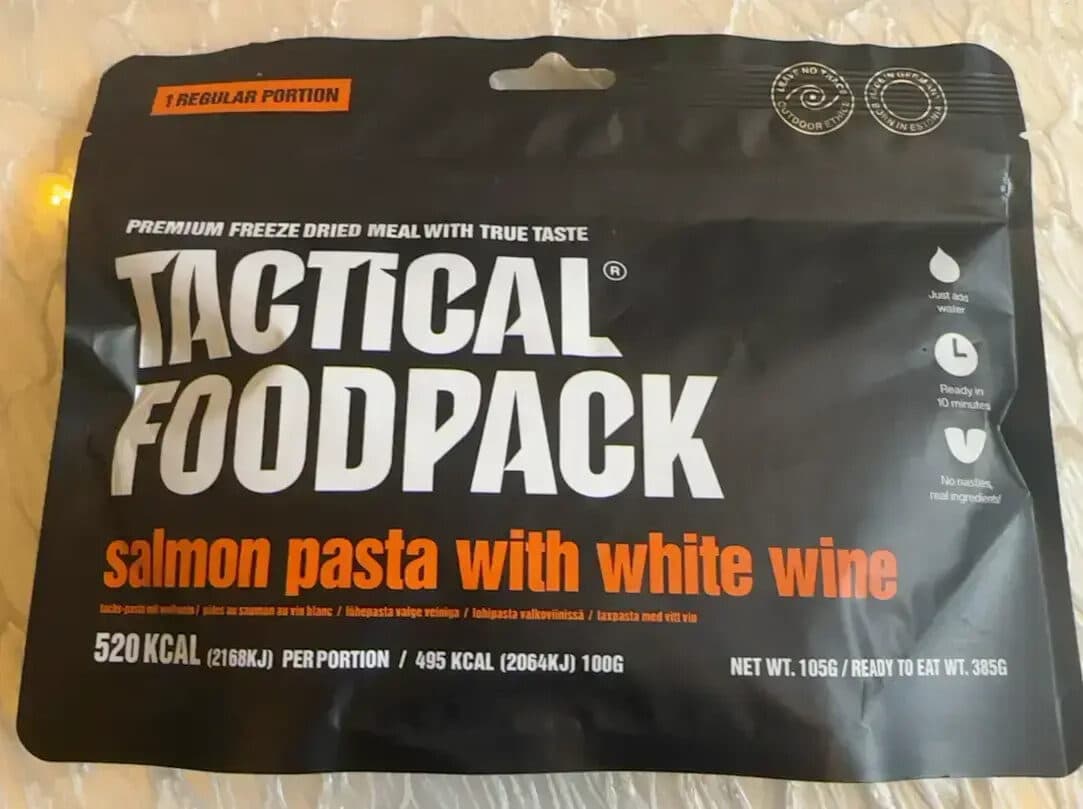 Tactical Foodpack Salmon Pasta packshot