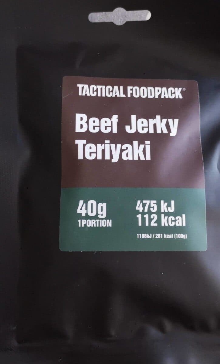 tactical foodpack Beef Jerki teriyaki packshot