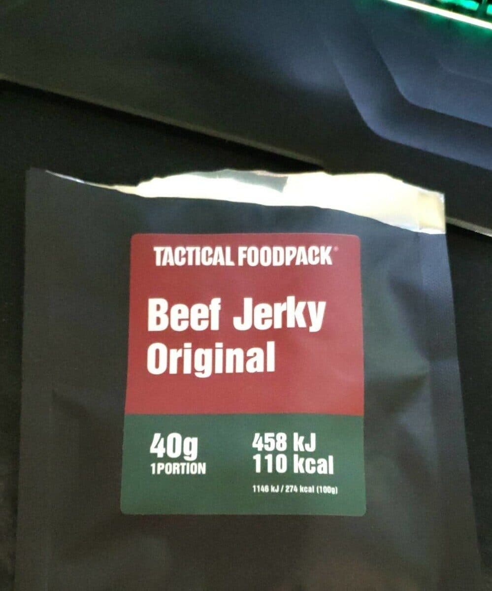 Tactical Footpack Beef jerky original packshot