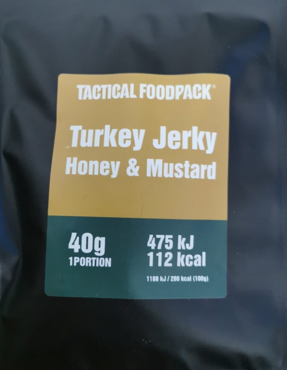 Tactical Foodpack Turkey Jerky Honey & Mustard packshot