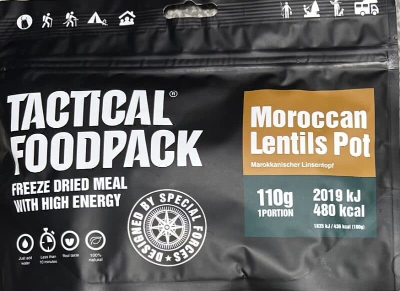 Tactical Foodpack Moroccan Lentils Pot packshot
