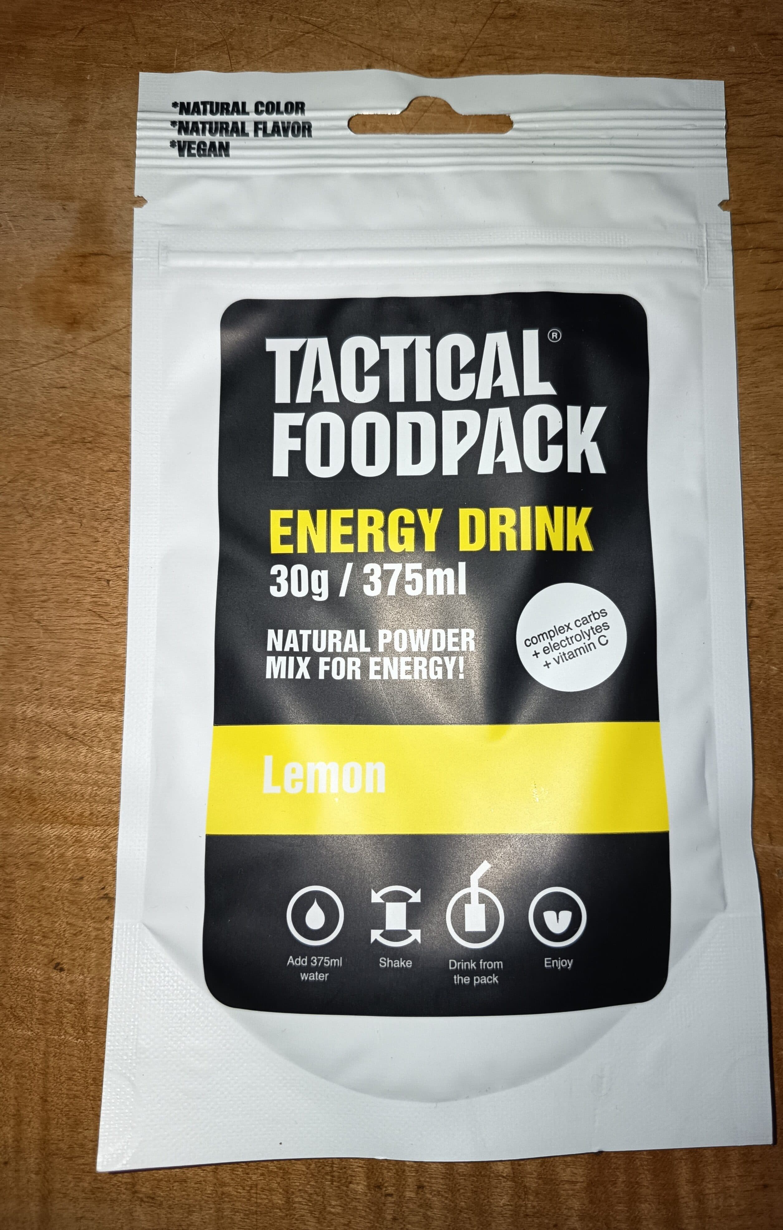 Tactical Foodpack Energy Drink Lemon packshot