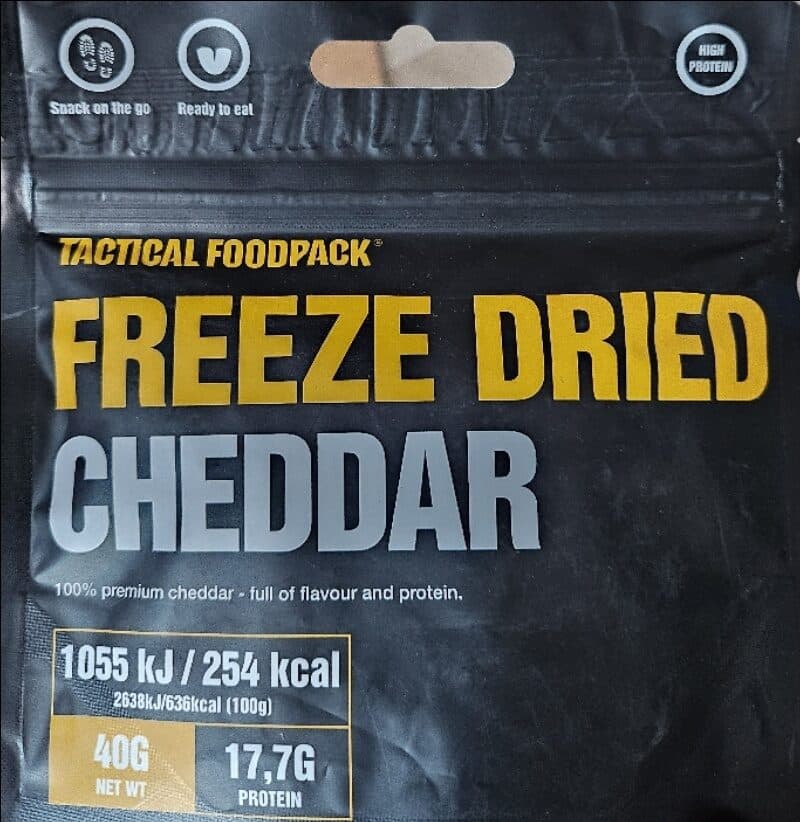 Tactical Foodpack Freeze Dried Cheddar packshot