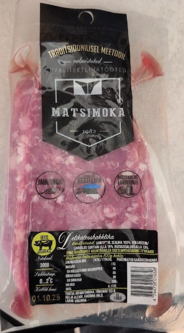 Matsimoka Delikatesshakkliha packshot