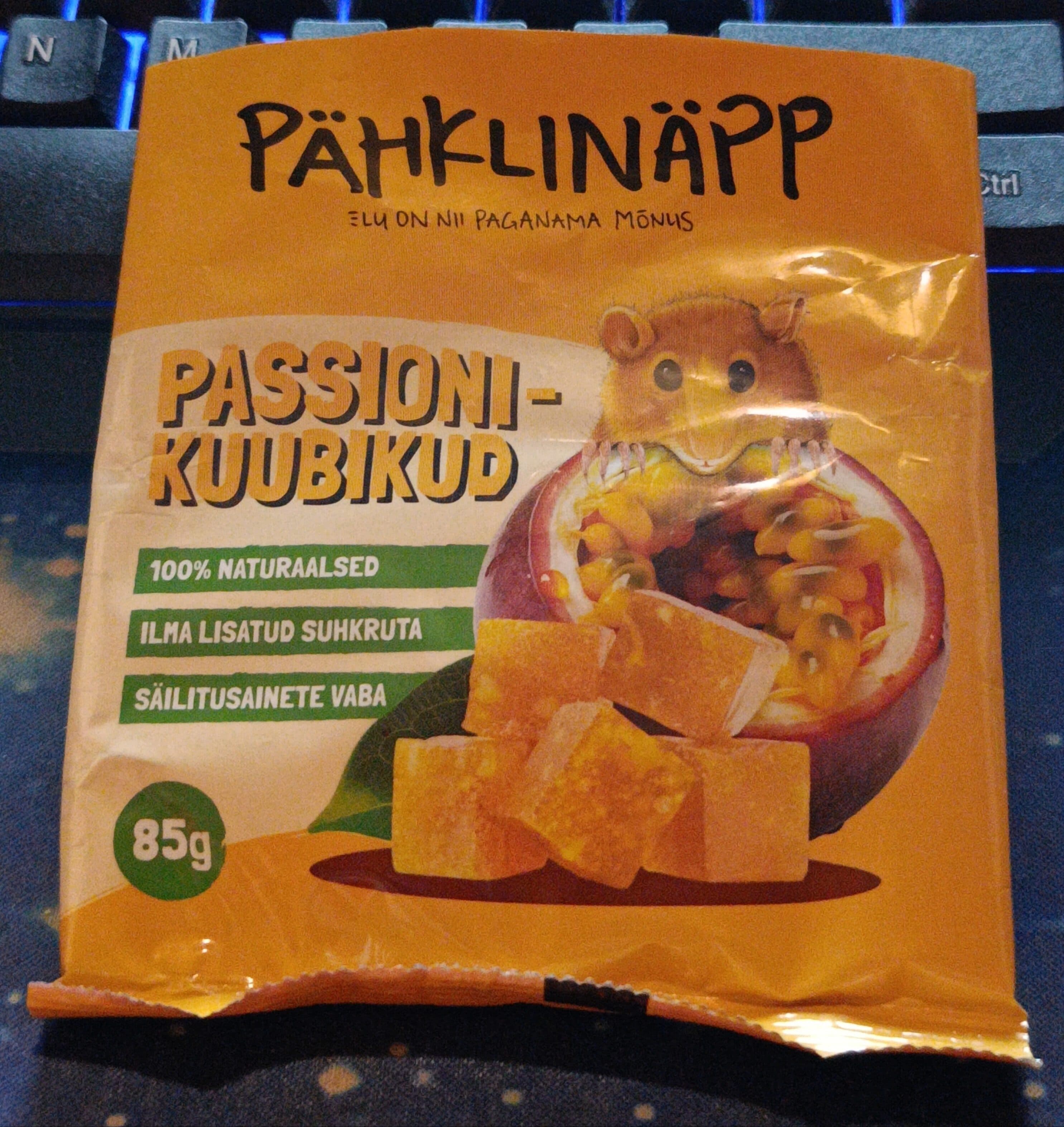 Pähklinäpp Passionikuubikud packshot