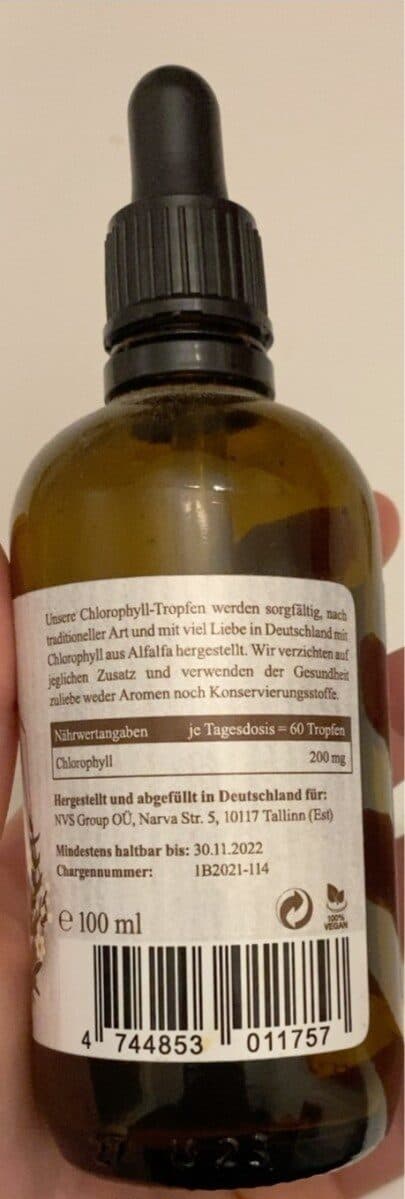 Open Food Facts Chlorophyll Tropfen packshot