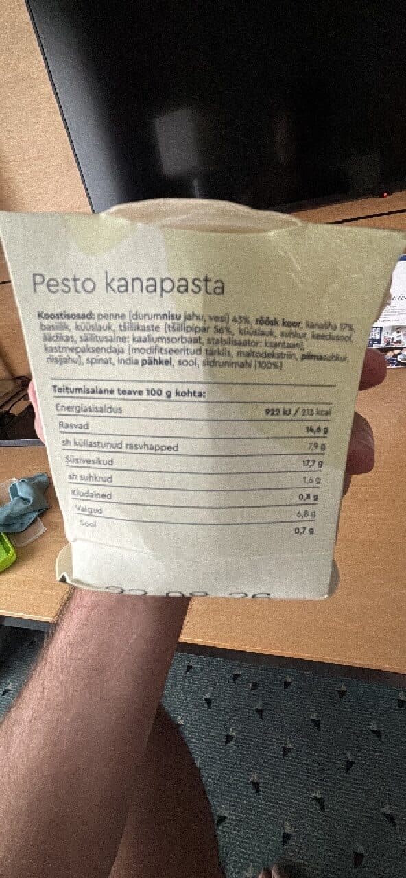 Me by La Pasta Pesto kanapasta packshot