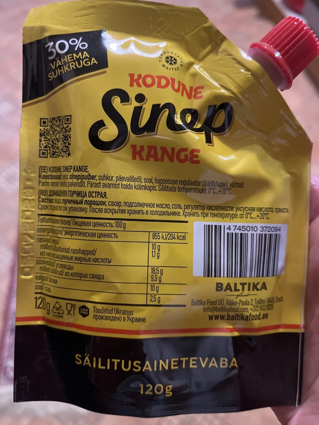 Põltsamaa Kange Sinep packshot
