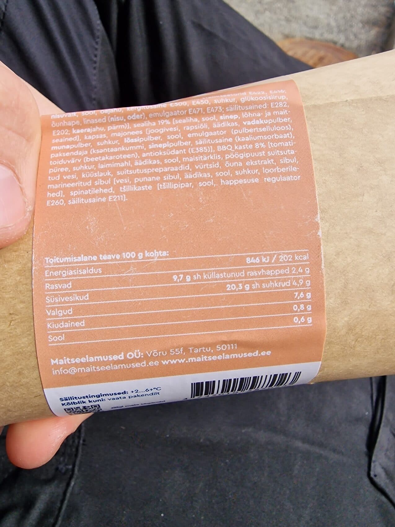 Maitseelamused Sealihavrapp BbQ Kastmega packshot