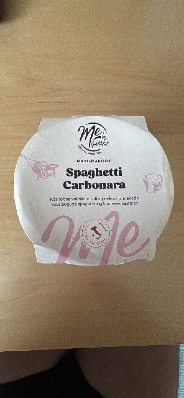 Me by Matu Point Spaghetti Carbonara packshot