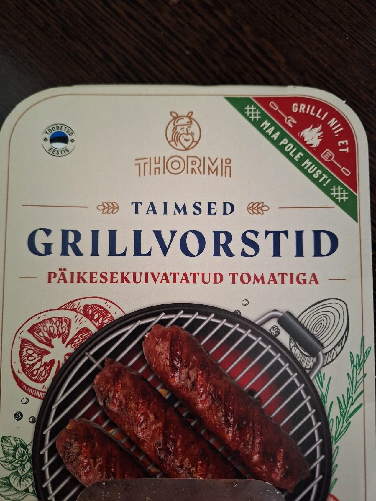 Thormi Taimsed grillvorstid päikesekuivatatud tomatiga packshot