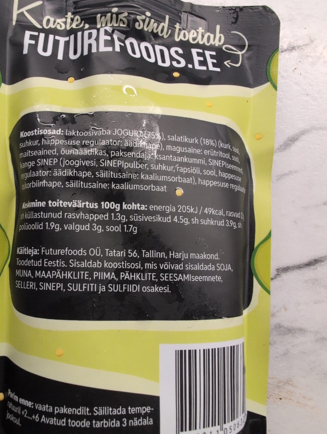 Futurefoods Särtsakas Hapukurgikaste packshot