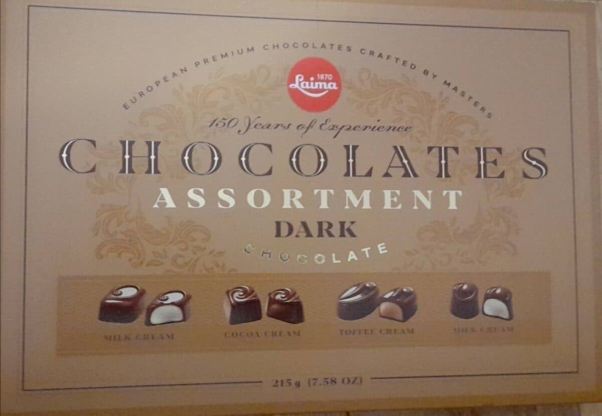 Laima Chocolates assortment dark packshot