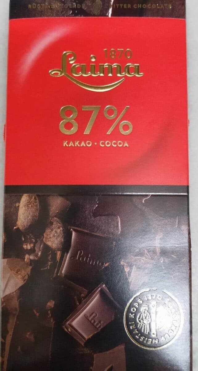 Laima Laima 87% cacao packshot