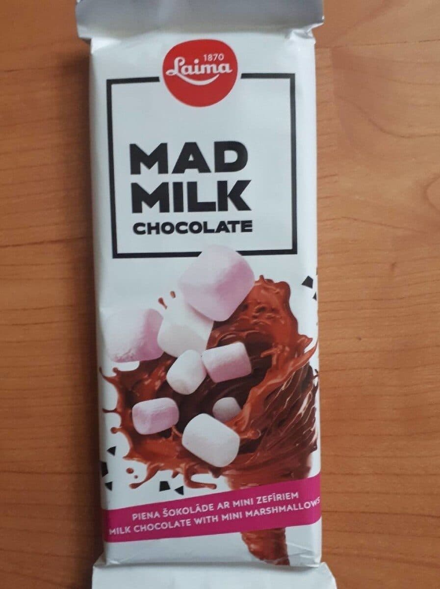Laima Mad milk chocolate packshot