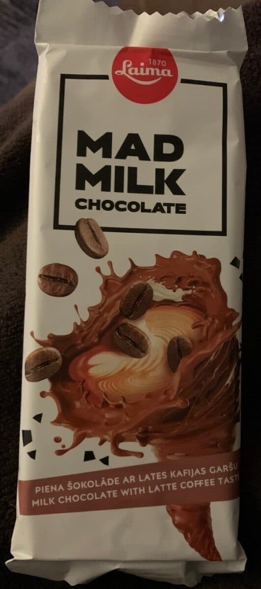 Laima Mad milk chocolate packshot