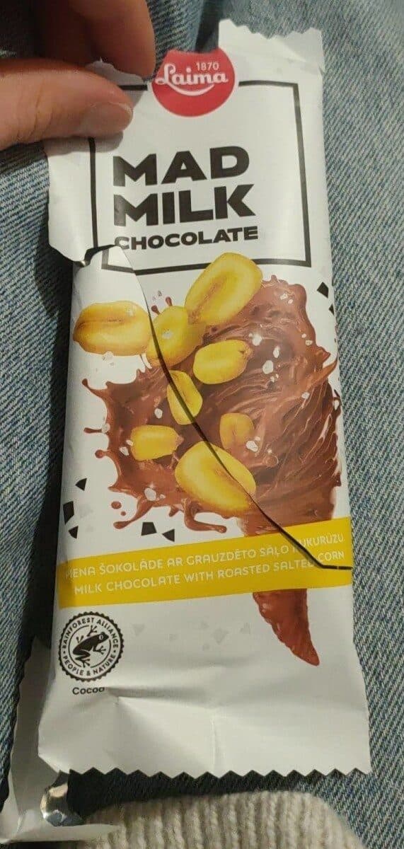 Laima Mad milk chocolate packshot