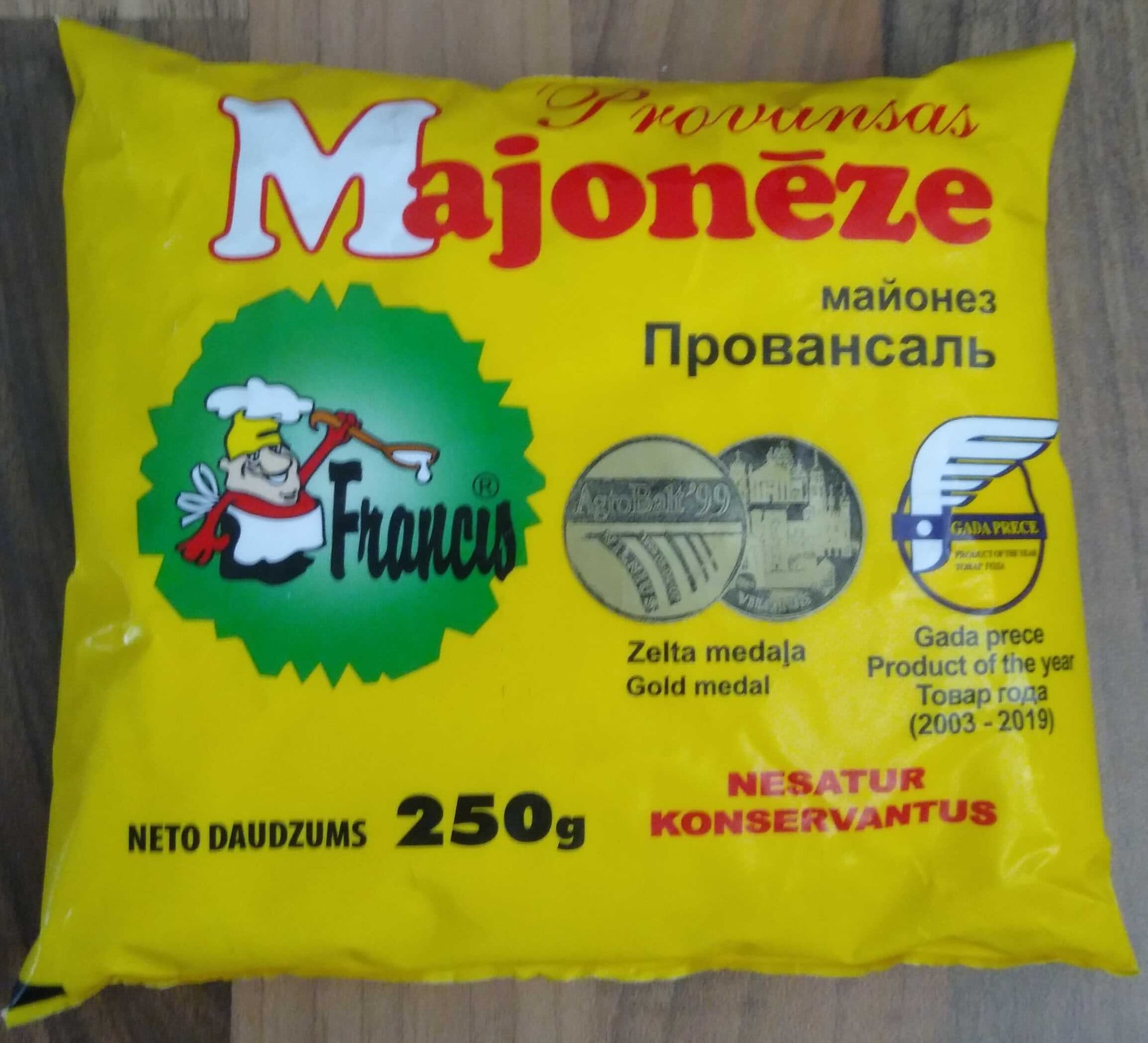 Francis Майонез packshot