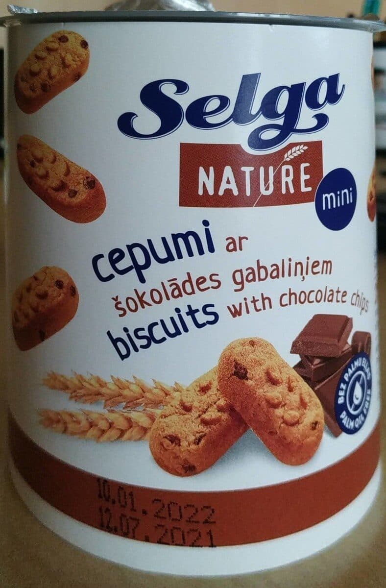 Mini biscuits pépites chocolat packshot