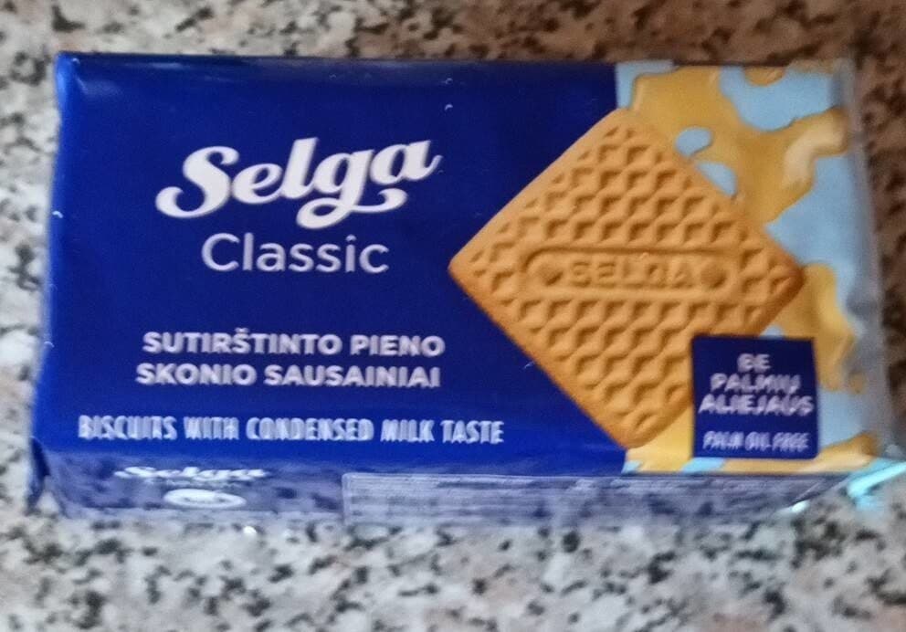 selga Biscuits with condensed milk taste packshot