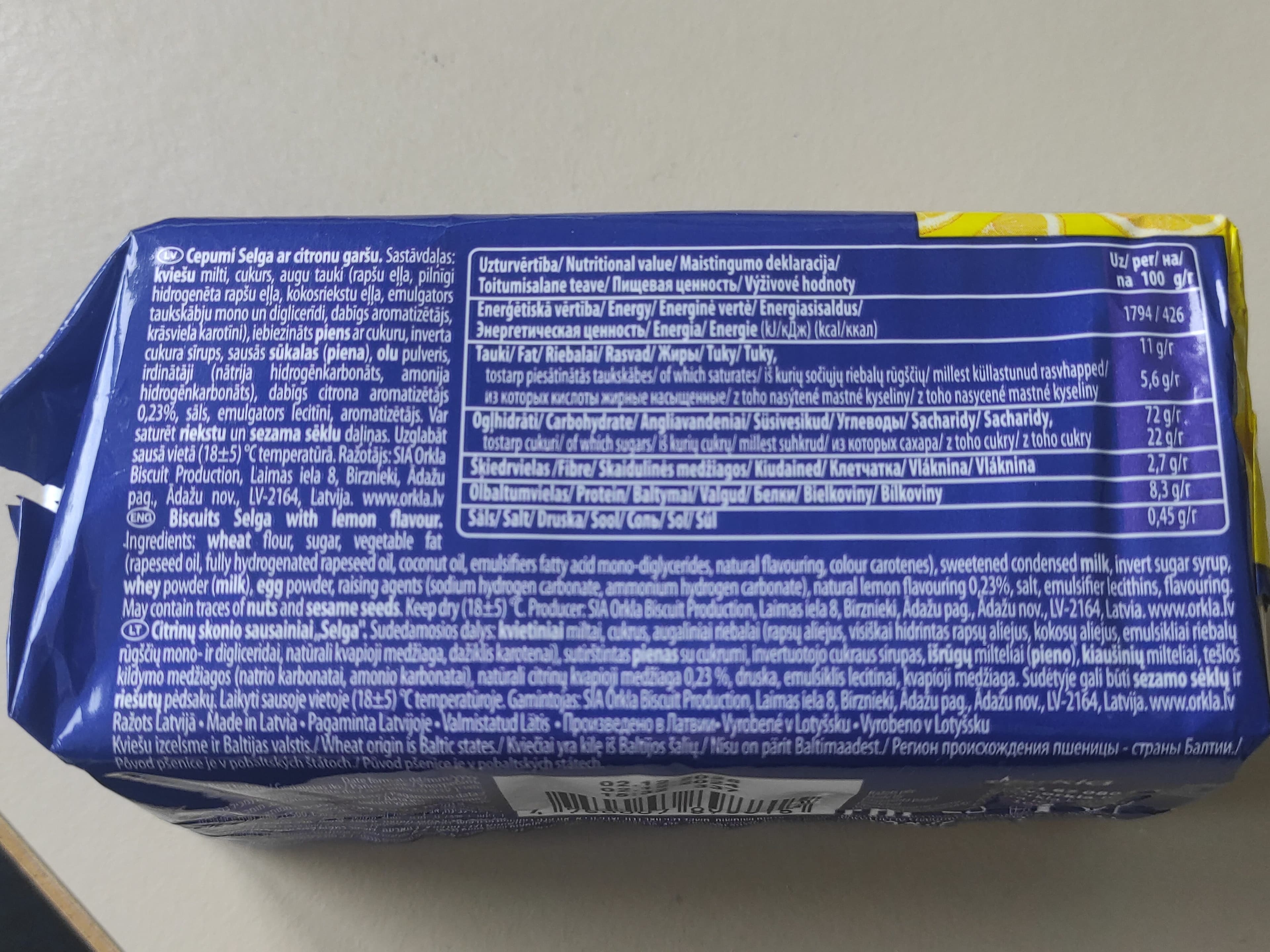 Open Food Facts Selga packshot