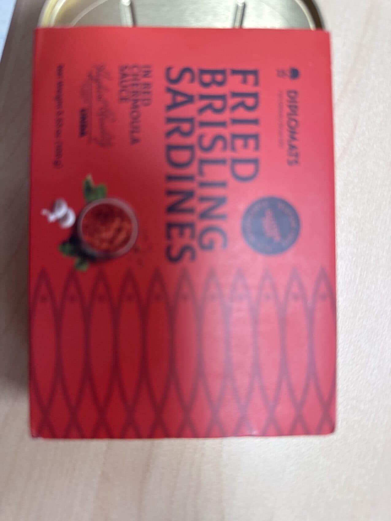 Diplomats Fried Brisling Sardines In Red Chermoula Sauce packshot