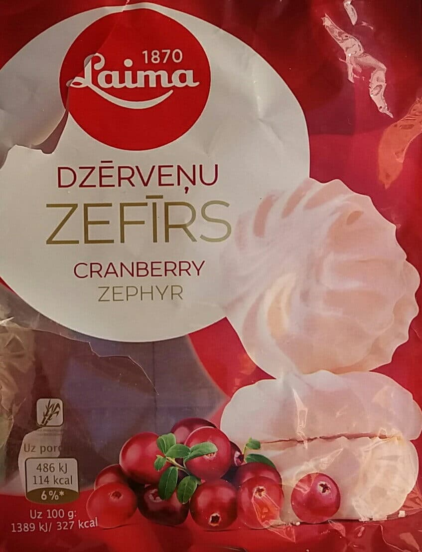 Laima Cranberry zephyr packshot
