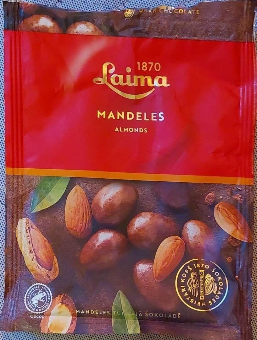 laima Mandeles tumšajā šokolādē packshot