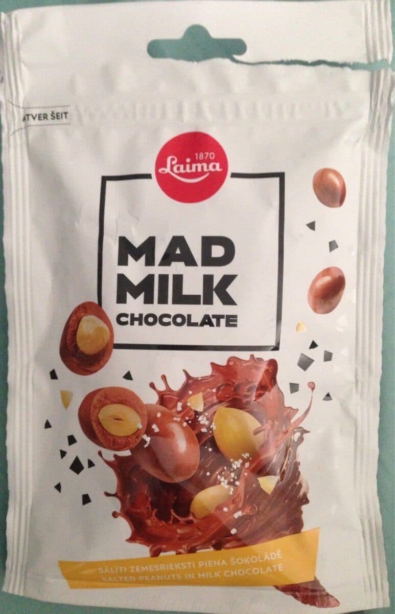 Laima Mad milk chocolate packshot