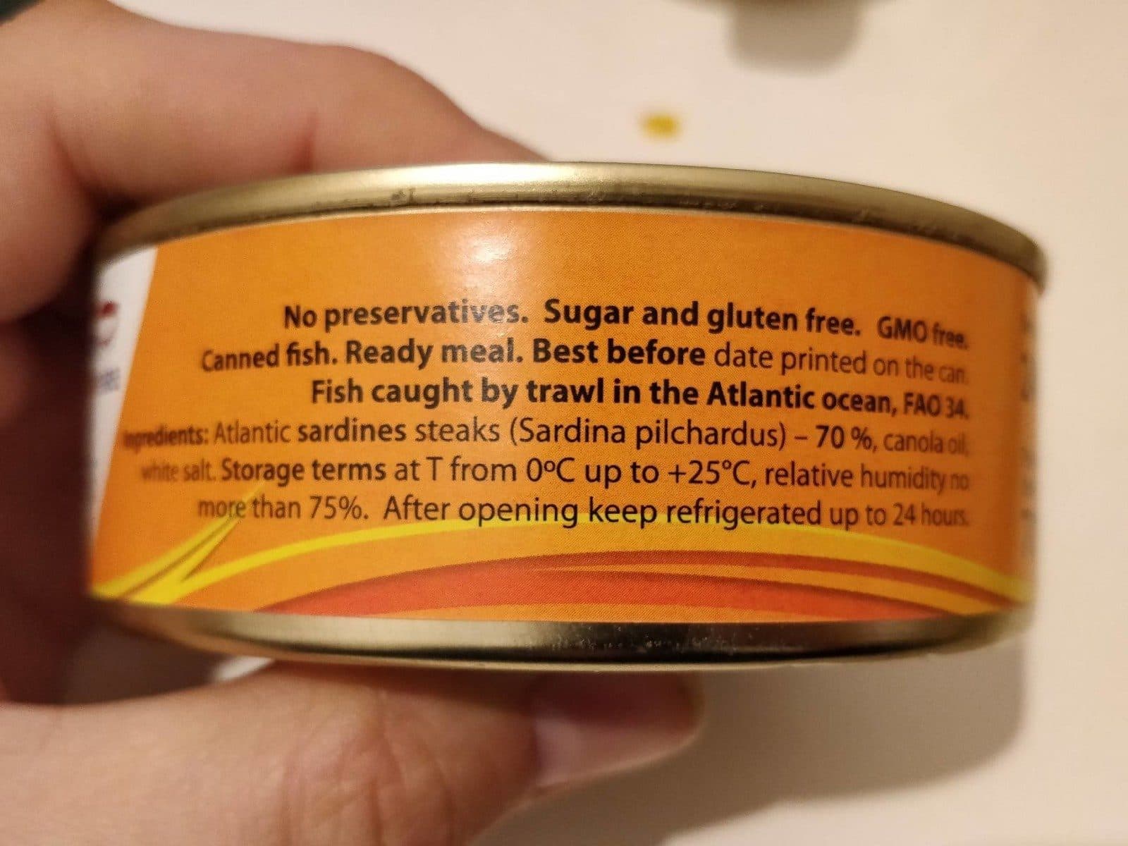 Open Food Facts Atlantic Sardines in oil packshot