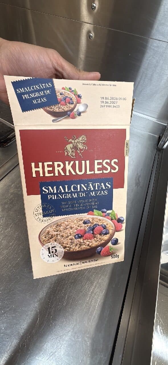 Herkuless Smalcīnātās pilngraudu auzas packshot