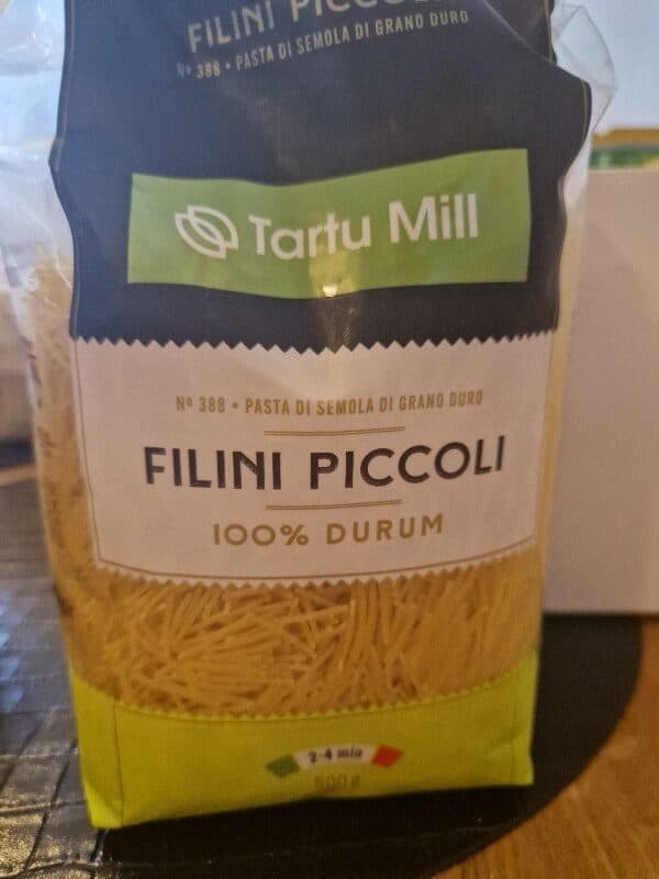 Tartu Mill Filini Piccoli pasta packshot