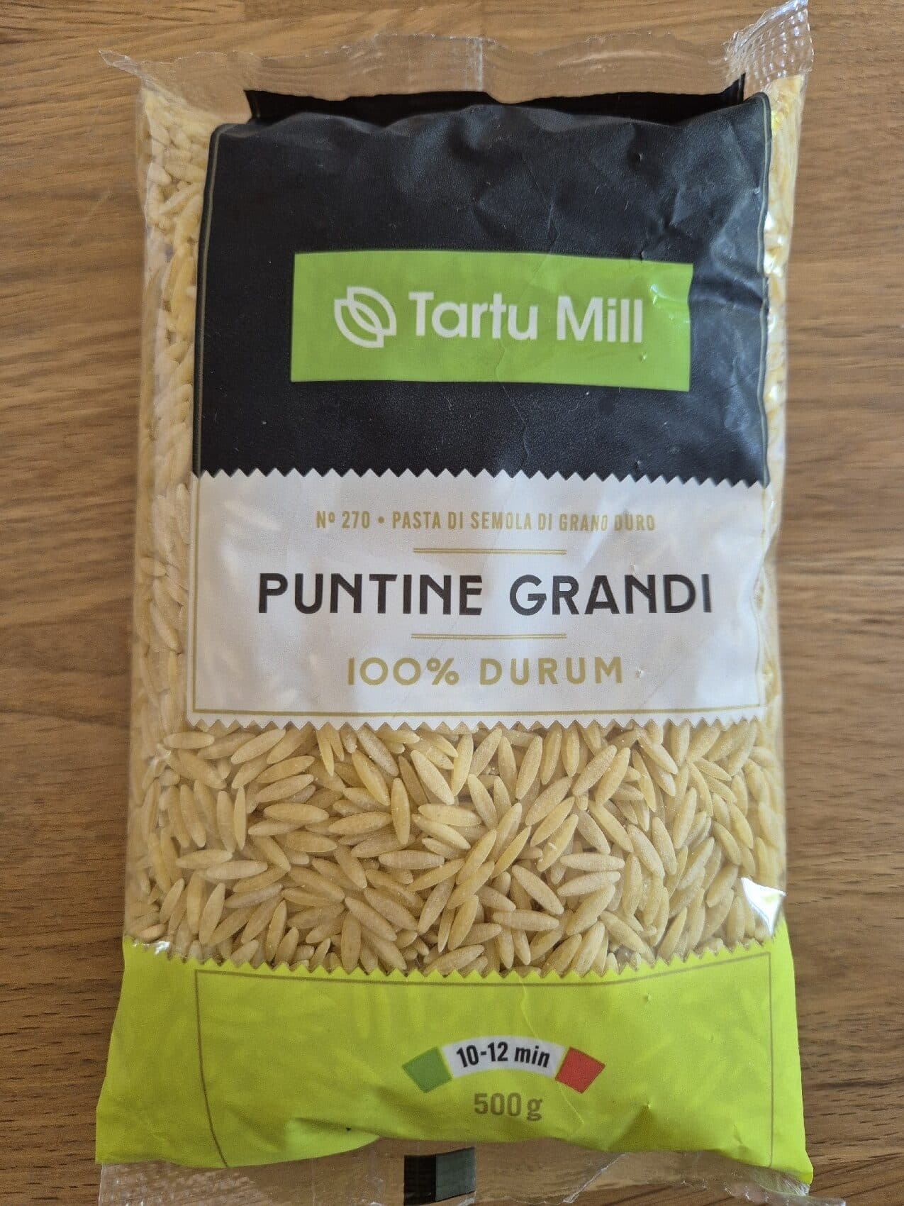 Tartu Mill Puntine grandi (riisi kujuga pasta) packshot