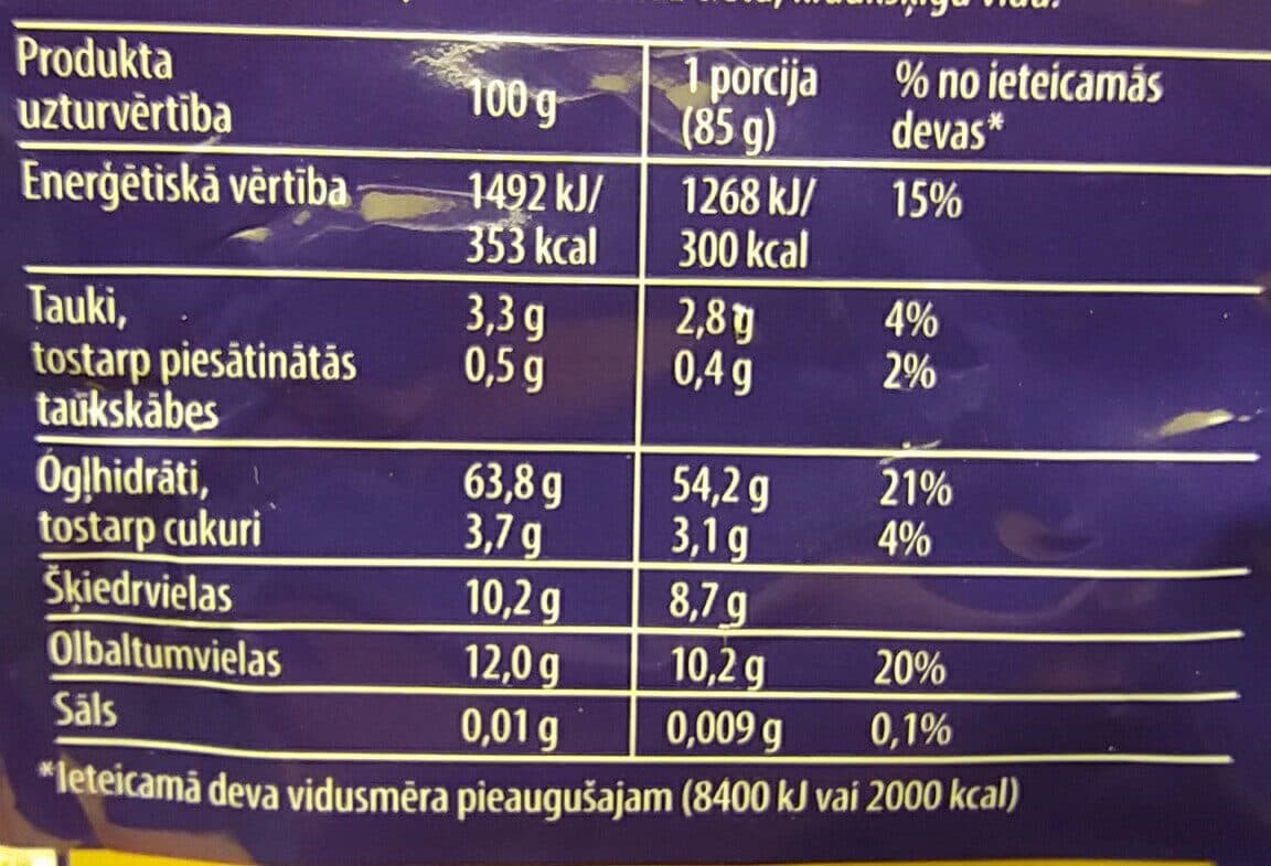 Dobeles dzirnavnieks Pilngraudu pasta ';Fusilli'; packshot