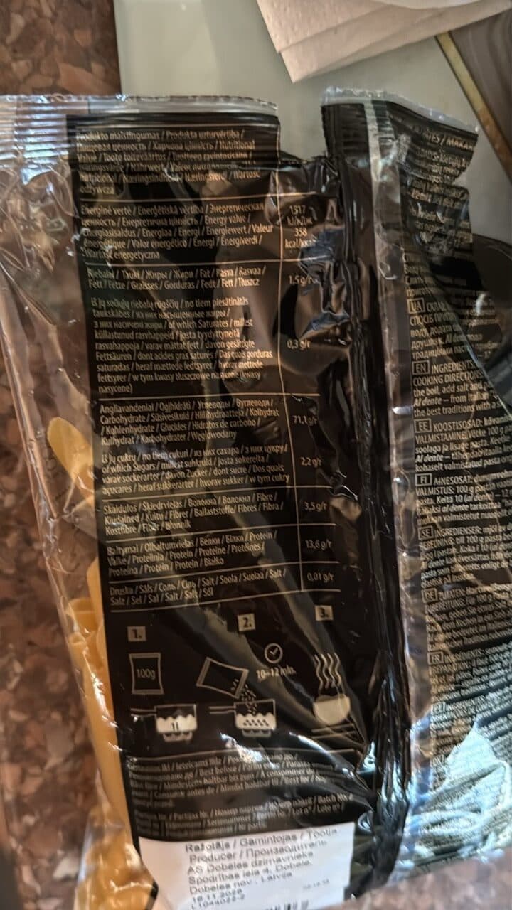 belinni makaronai packshot